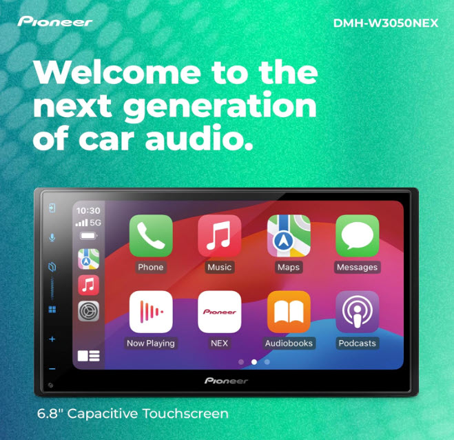 thumbnail video image 2 of Pioneer DMH-W3000NEX 6.8" - Apple CarPlay®, Android Auto™, Amazon Alexa via Pioneer Vozsis, Bluetoot, 2 of 5