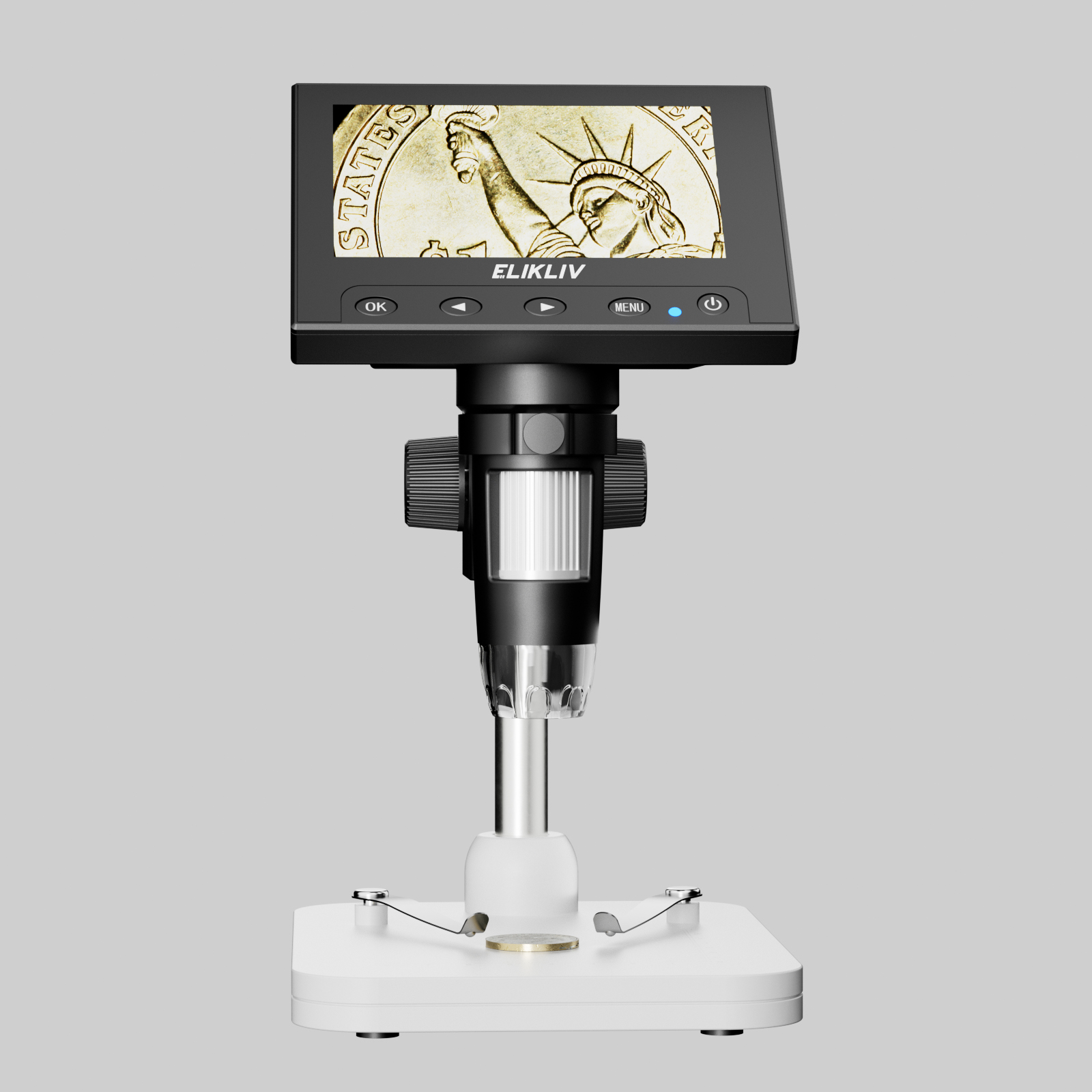 LP043H 4.3 Inch Coin Microscope with HDMI, Leipan 1000X LCD Digital  Microscope for Adults,1080P Coin Magnifier Taking Photo/Video with 8