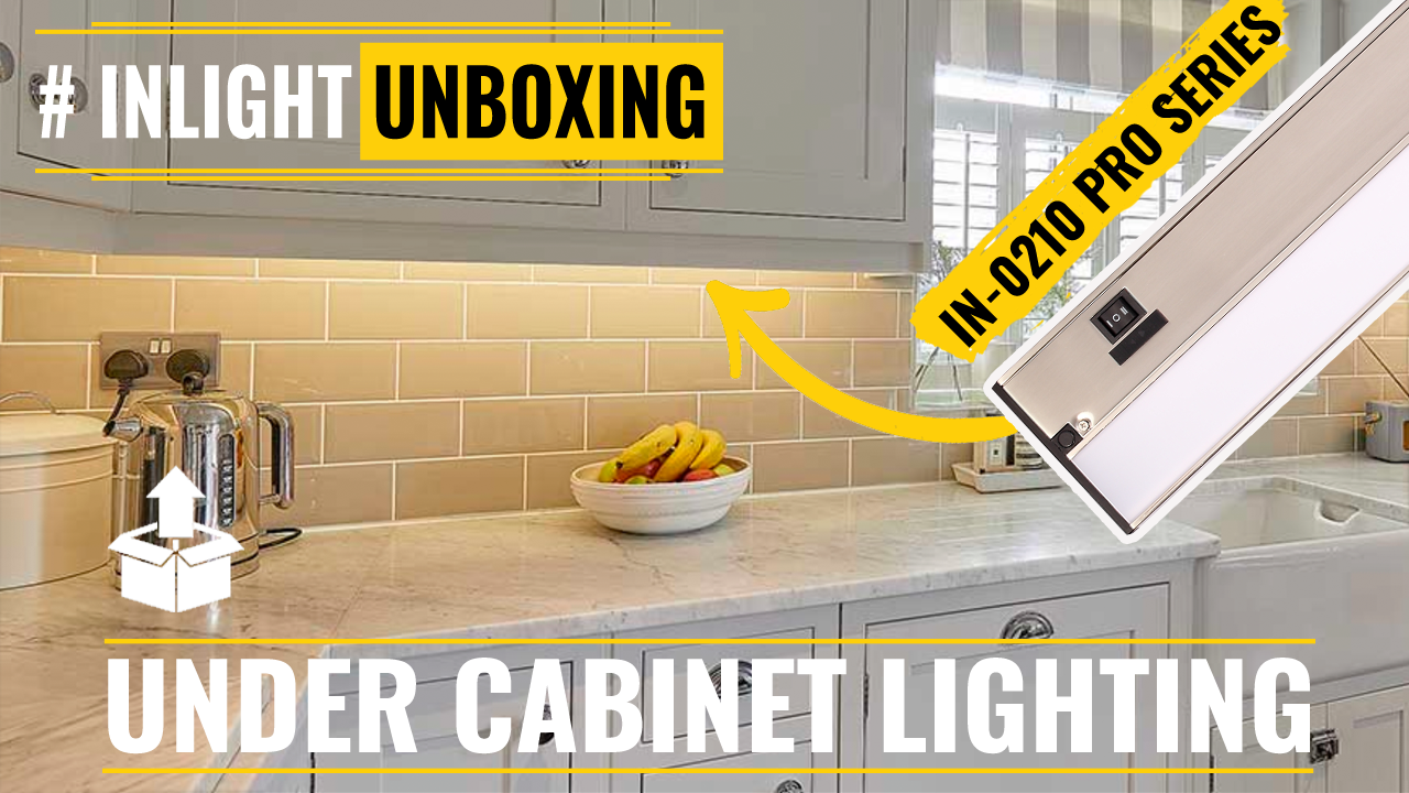 thumbnail video image 2 of Inlight 12-inch 3 Color Levels LED Under Cabinet Lighting, Hardwired or Plugged-in, 2700K/3000K/4000K, Brushed Nickel Finished, IN-0210-1-SN, 2 of 10