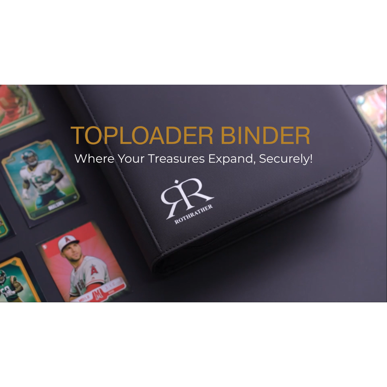 sports card binder for top loaders Amazon.com: FunGuys Toploader Binder – 4 Pocket Trading Card Binder for 128 Top  Loaders, Pokemon Card Binder, MTG, Yugioh, Sports Cards, TCG Storage Album,  Zipper Card Collector Folder : Office Products main image 1