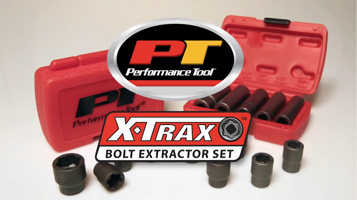 thumbnail video image 2 of Performance Tool W38917 3/8-Inch Drive 9 Piece Bolt Extractor Set (Metric), 2 of 3