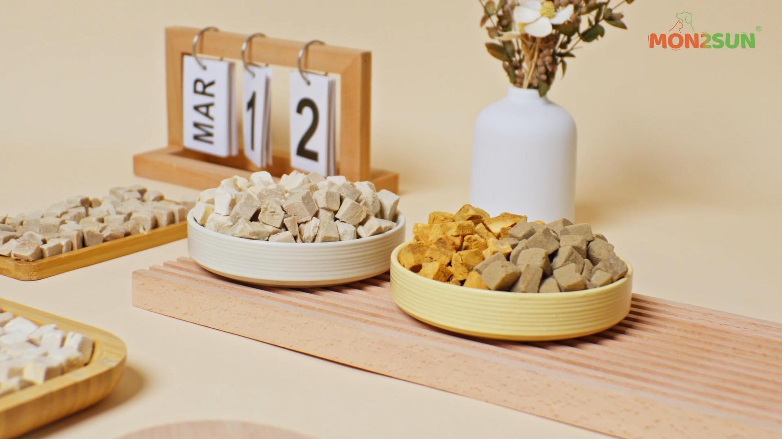 thumbnail video image 2 of MON2SUN Chicken Liver Freeze Dried Dog Treats, 10.6 oz, 2 of 9