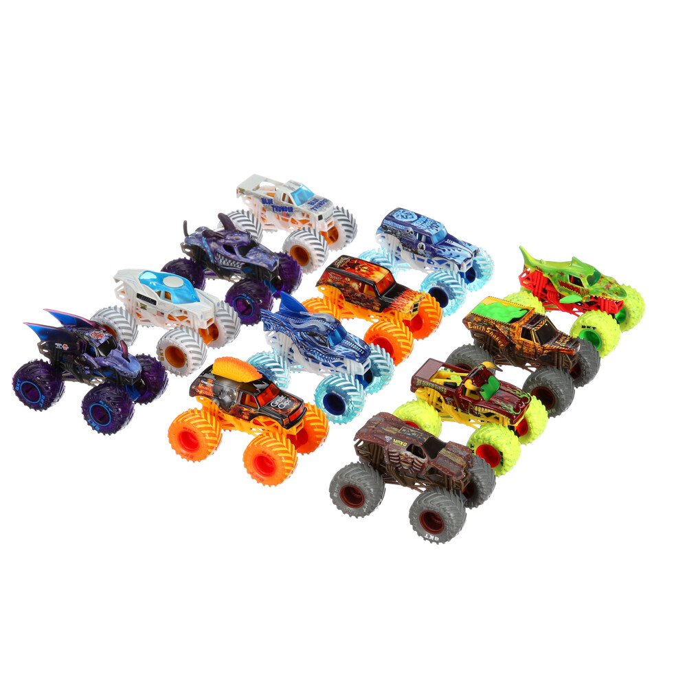 Monster Jam, 12-Pack 1:64 Scale Monster Truck Vehicles (Walmart