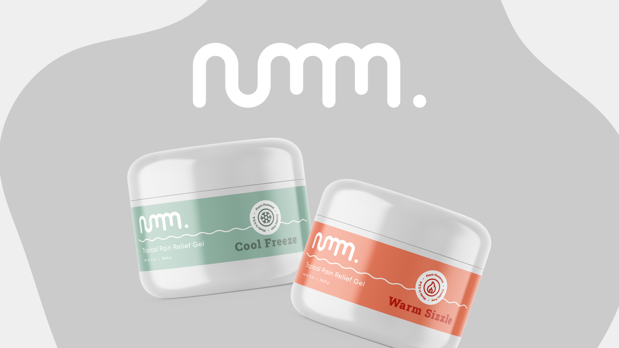 thumbnail video image 2 of numm. Instant Pain Relief Gel, Cool Freeze, 6% Menthol, Citrus Mint Scent, 8 oz, Pack of 2, 2 of 7