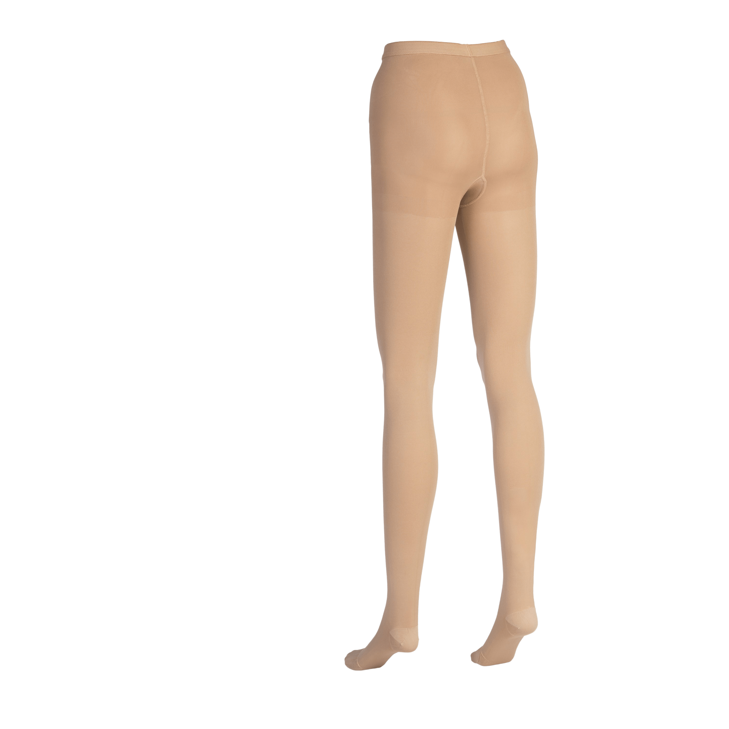 Made in USA - Womens Compression Pantyhose 20-30mmHg for Travel - Beige,  Small