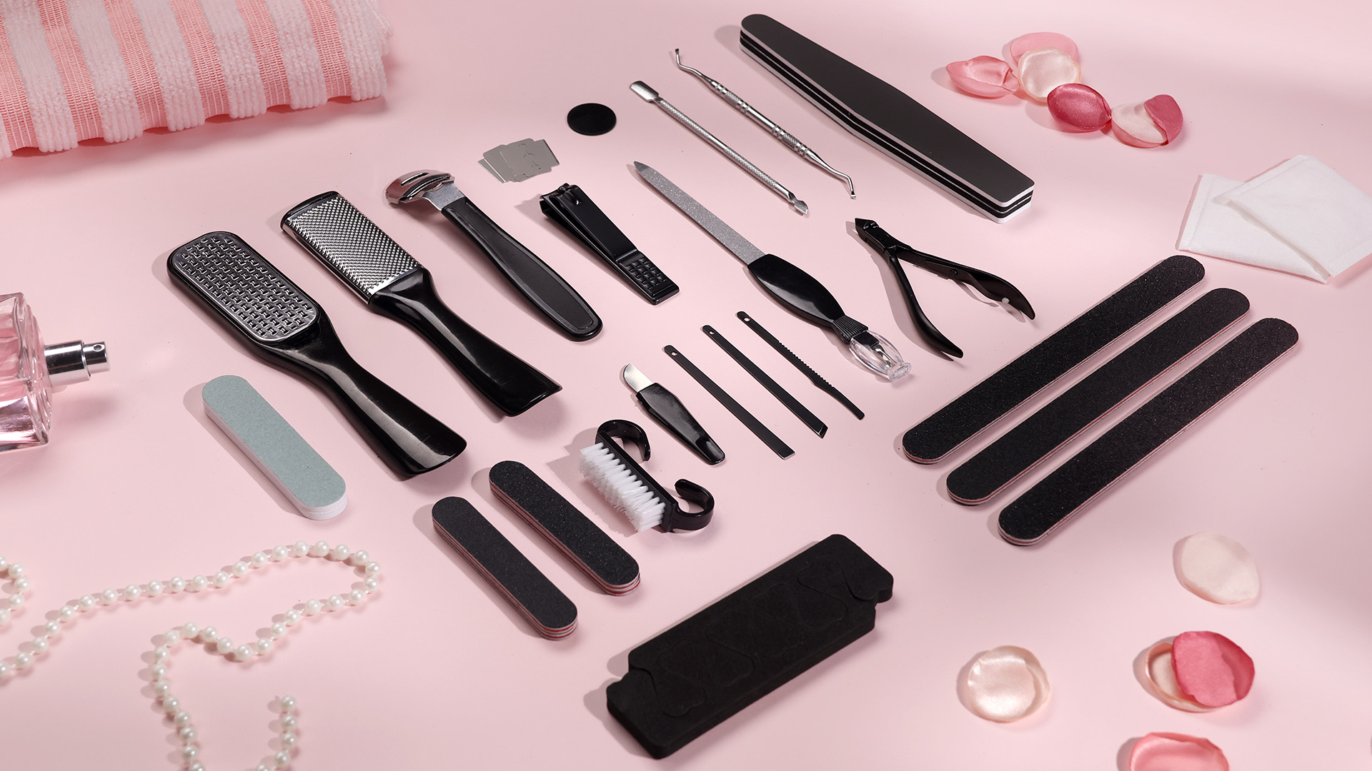 thumbnail video image 2 of Livhil 36 in 1 Professional Pedicure Kit, Stainless Steel Pedicure Tools for Feet, Foot Care Kit for Women and Men, 2 of 9