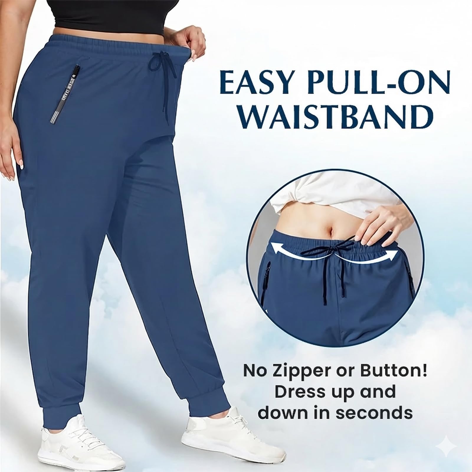 thumbnail video image 2 of Ice Silk Cooling Shorts, Stretch Active Pants For Women,Travel Pants, High-Quality Material, Breathable & Rapid-Dry For Women Men, 2 of 8