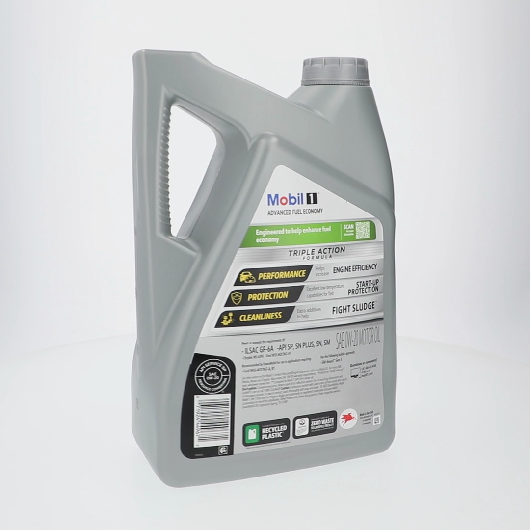 4 pack) Mobil 1 Advanced Fuel Economy Full Synthetic Motor Oil 0W