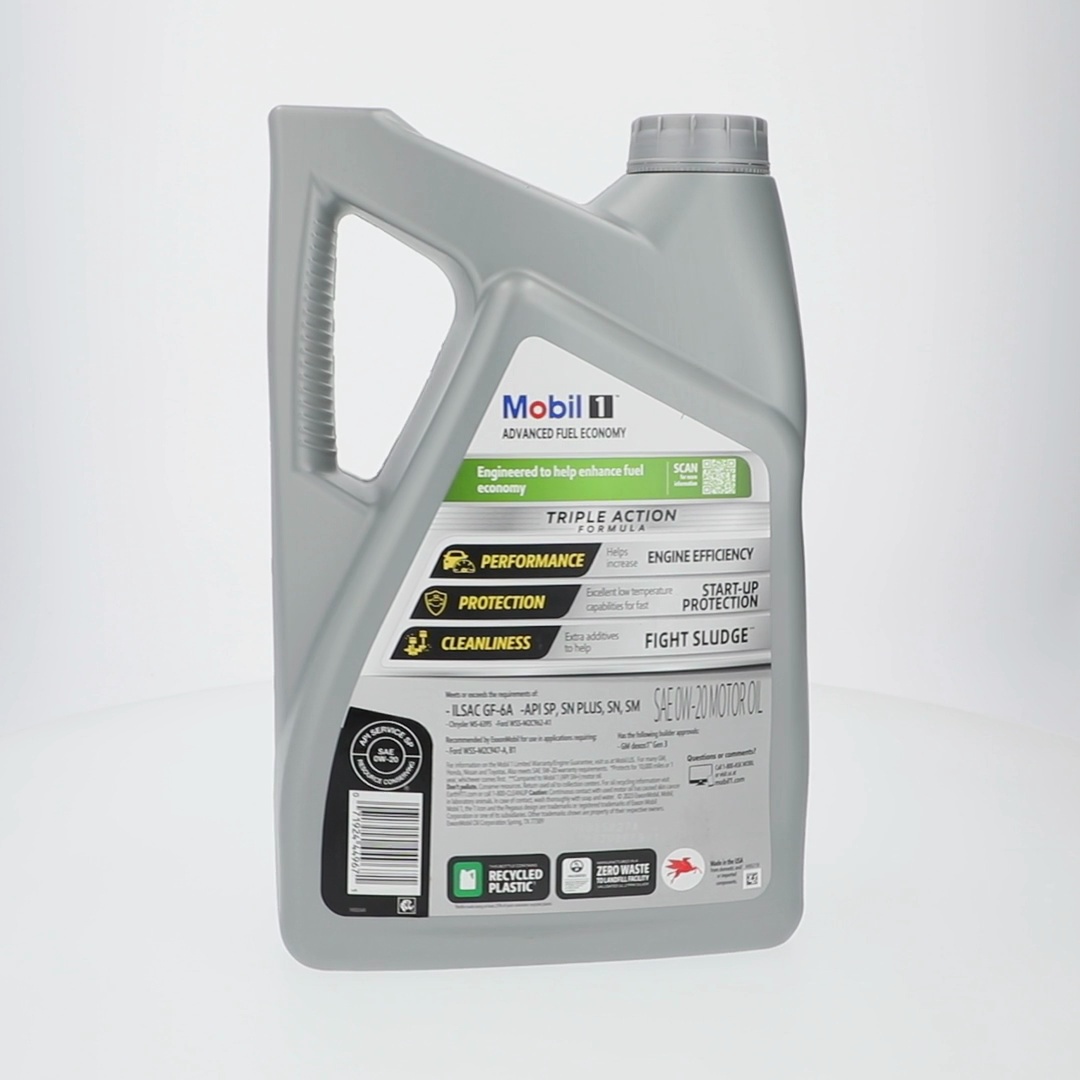 4 pack) Mobil 1 Advanced Fuel Economy Full Synthetic Motor Oil 0W
