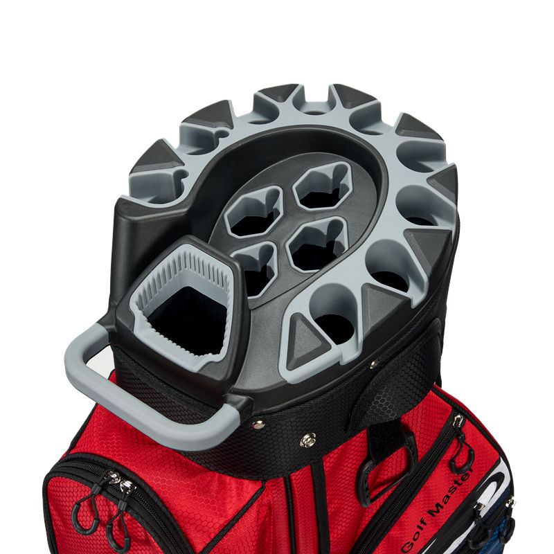 thumbnail video image 2 of PGM Golf Cart Bag 14 Way Organizer Divider Silent Top Waterproof Bag/Black, 2 of 10