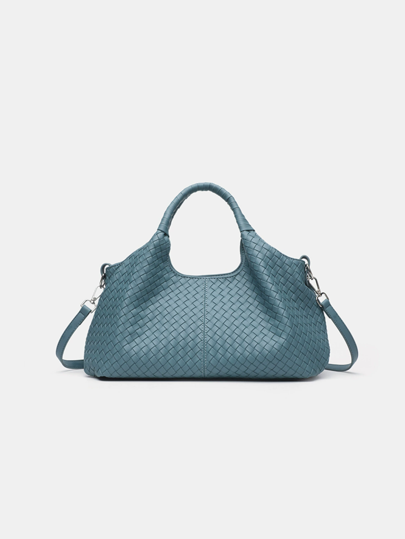 thumbnail video image 2 of KKLDOGS Suede Woven Handbag for Women: Handwoven Vegan Leather Purse & Pockets for Style & Travel, 2 of 17