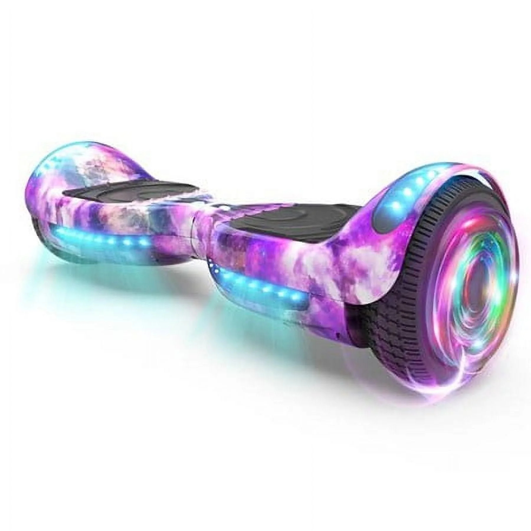 thumbnail video image 2 of Tcdjtc Hoverboard with Bluetooth and Led Lights, Balance Board for Kids, Kids Outdoor Toys with 9 Mph Max Speed, All Terrain Hoverboard with UL 2272 Safety Standard, 2 of 9