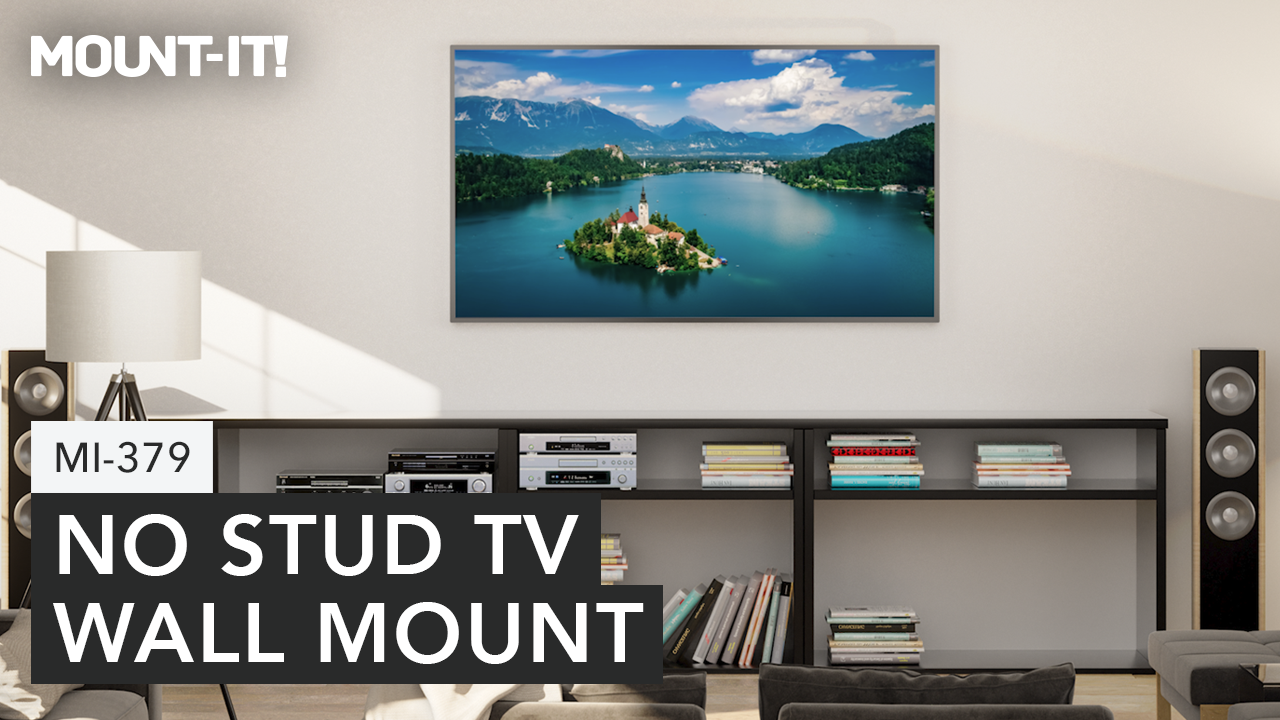 thumbnail video image 2 of No Stud TV Mount for 37” – 85”, 2 of 18