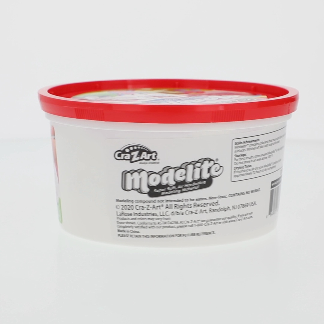 Cra-Z-Art Modelite Lite Weight Modeling Clay, White, Ages 3 and Up