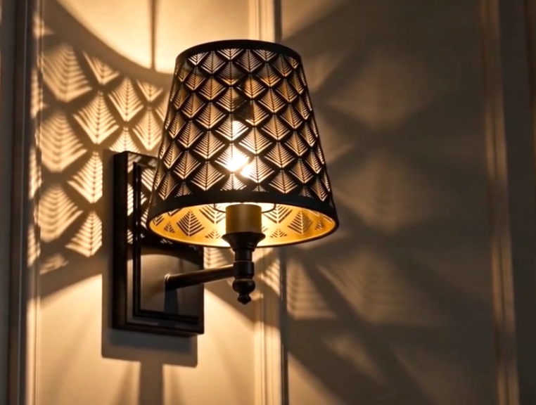 thumbnail video image 2 of Metal Lamp Shade, AEELLEEA Barrel Mini Lampshade for Table Lamp and Wall Lamp Cover, 5X9X7in， Spider， bedside lamp shades, 2 of 8