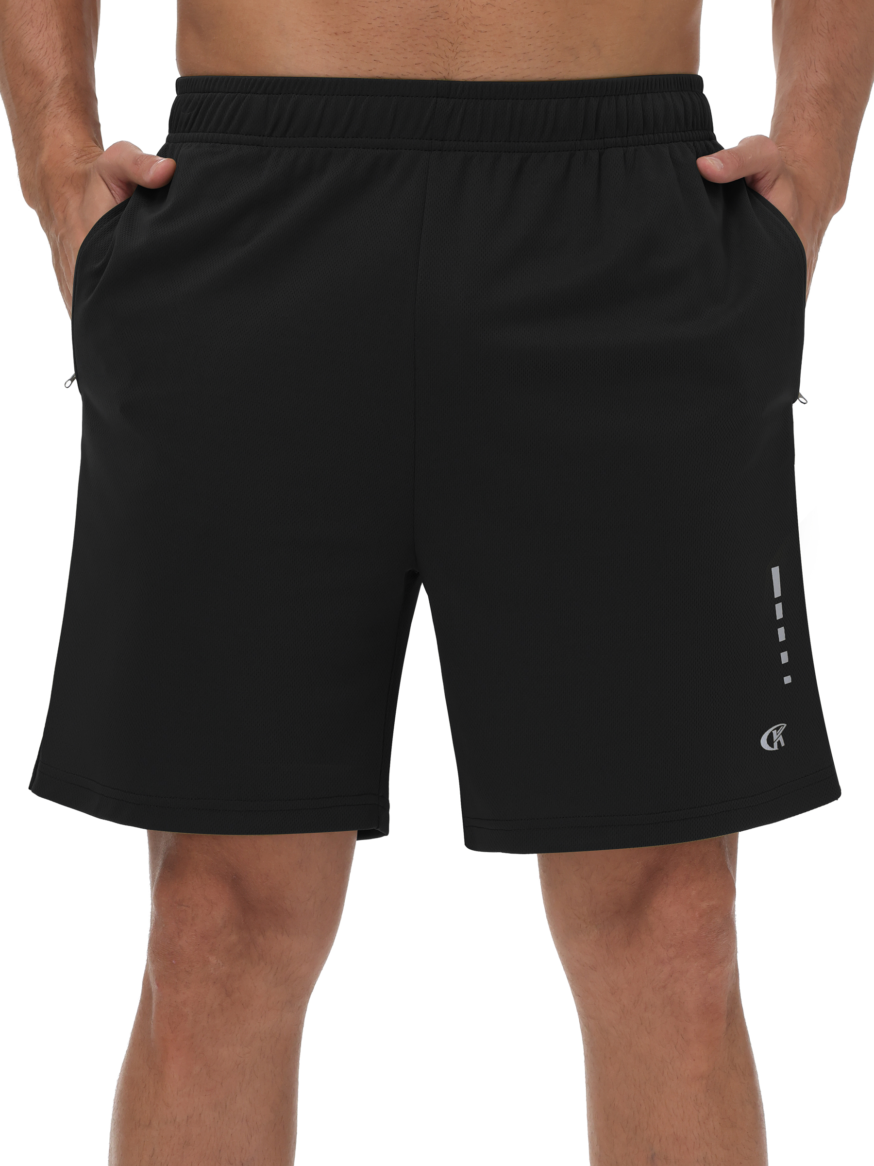 thumbnail video image 2 of QPNGRP Men's 7" Athletic Basketball Shorts Workout Gym Quick Dry Shorts Lightweight Mesh Running Shorts Black L, 2 of 7