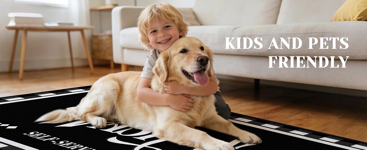 thumbnail video image 2 of Washable Laundry Room Rug, 20"X59" Non Slip Soft Low-Pile Laundry Mat Farmhouse Laundry Room Decor Area Rug for Kitchen Bathroom Black, 2 of 9
