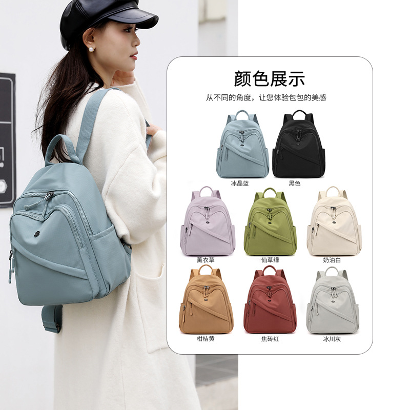 thumbnail video image 2 of SPEKSEE Women Nylon Backpacks, Casual Lightweight Daypack Mini Purse for Work Travel Shopping Daily Backpack cute workout sport bag, 2 of 11