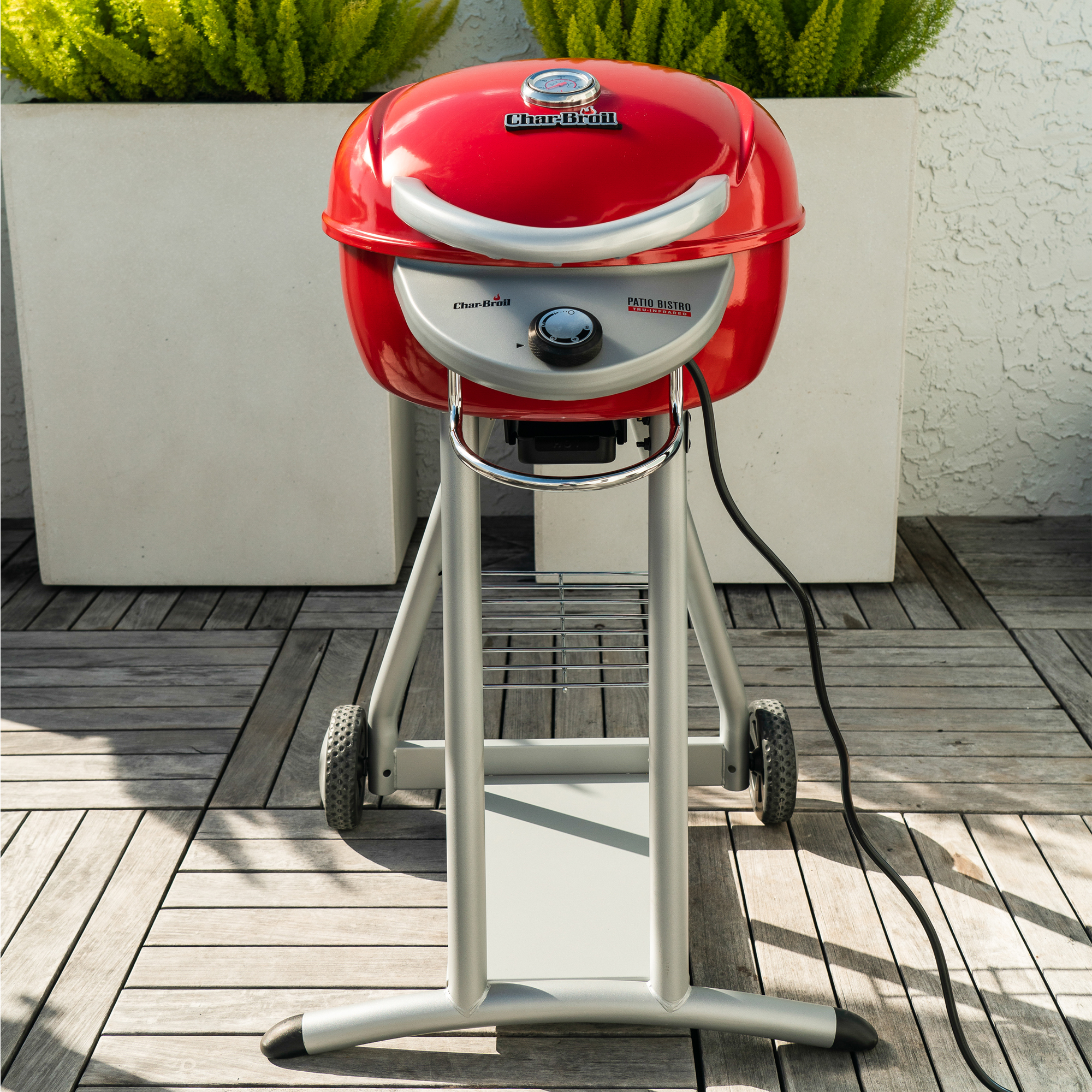 thumbnail video image 2 of Charbroil Patio Bistro® Electric Grill, Red, 2 of 15