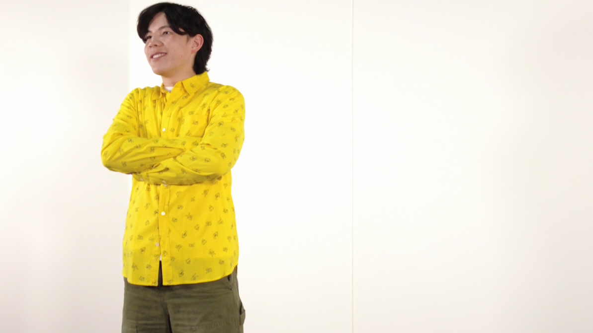 thumbnail video image 2 of Nintendo Pokemon Pikachu Adult Button Down Long Sleeve Yellow Shirt, 2 of 4