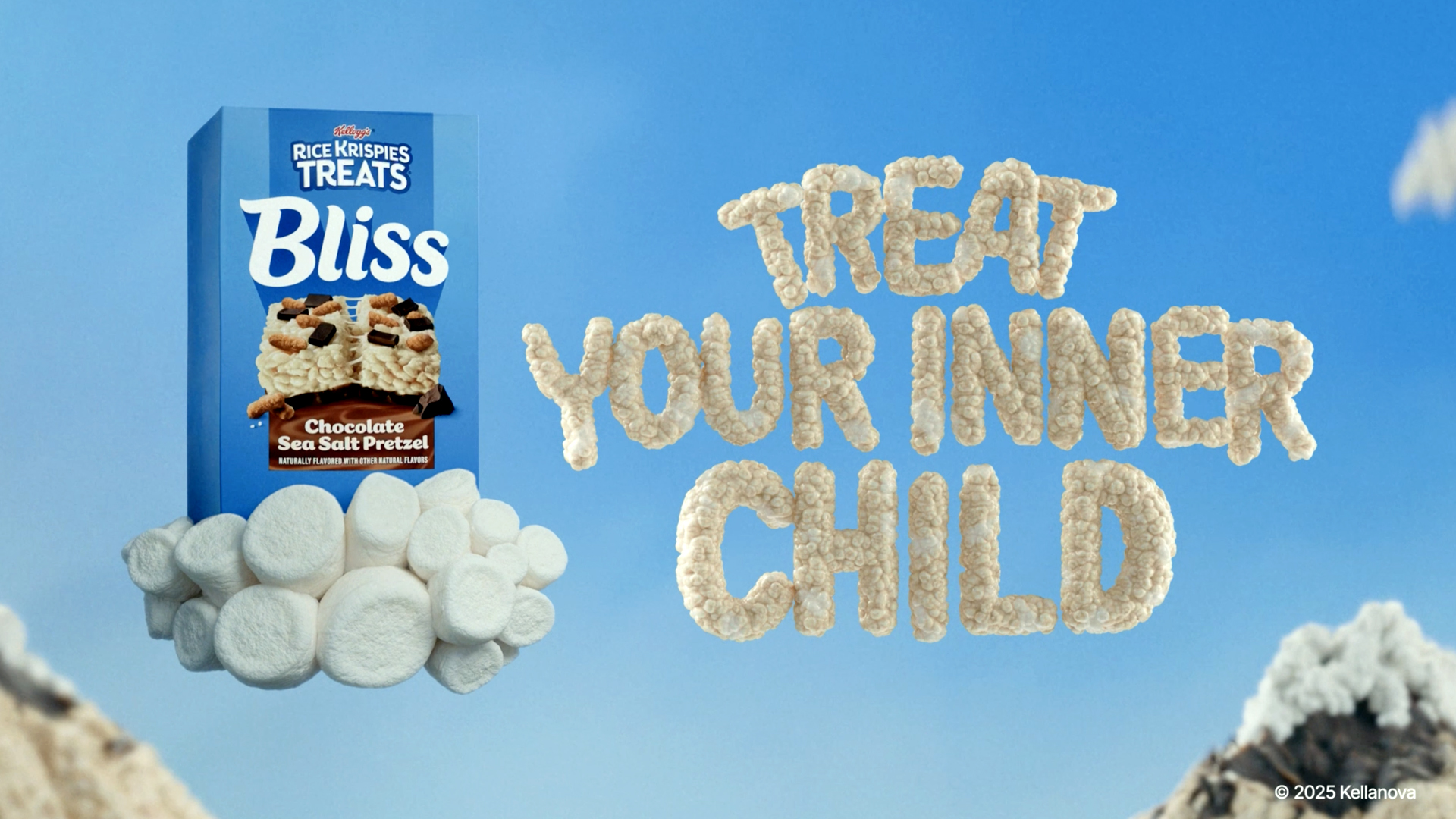 thumbnail video image 2 of Rice Krispies Treats Bliss Chocolate Sea Salt Pretzel Chewy Crispy Marshmallow Squares, Snack Bars, 8.4 oz, 10 Count, 2 of 12