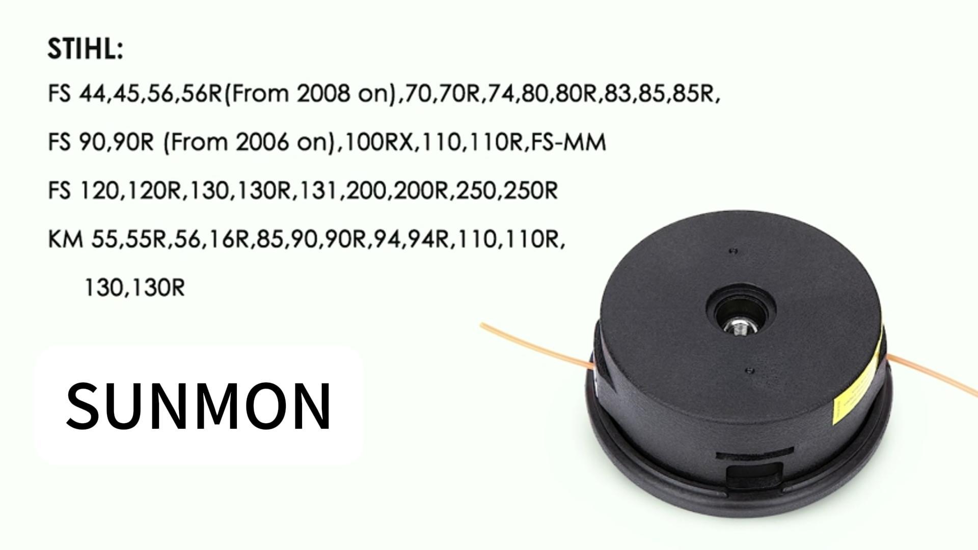 thumbnail video image 2 of SUNMON Trimmer Shoulder Strap Double Breasted - Mower Trimmer Harness Strap with Durable Nylon Belt Adjustable for Brush Cutter or Gardenning (for STIHL FS, KM Series String), Black 1 Piece, 2 of 7