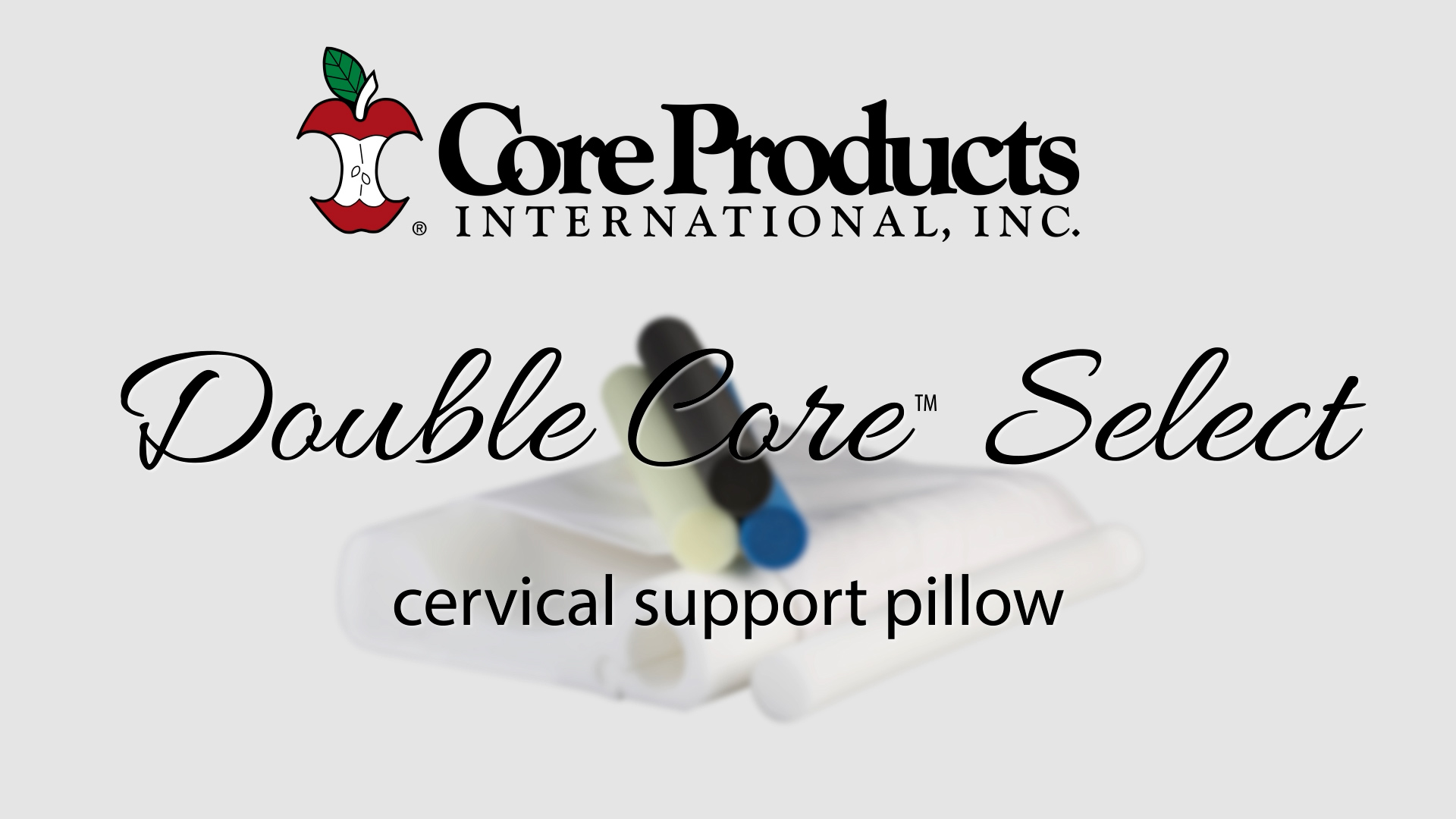 thumbnail video image 2 of Core Products Double Core Select Cervical Pillow – Orthopedic Neck Support with 4 Adjustable Rolls for Pain Relief, Alignment & Posture – Contoured for Side & Back Sleepers – Assembled in USA, 2 of 8