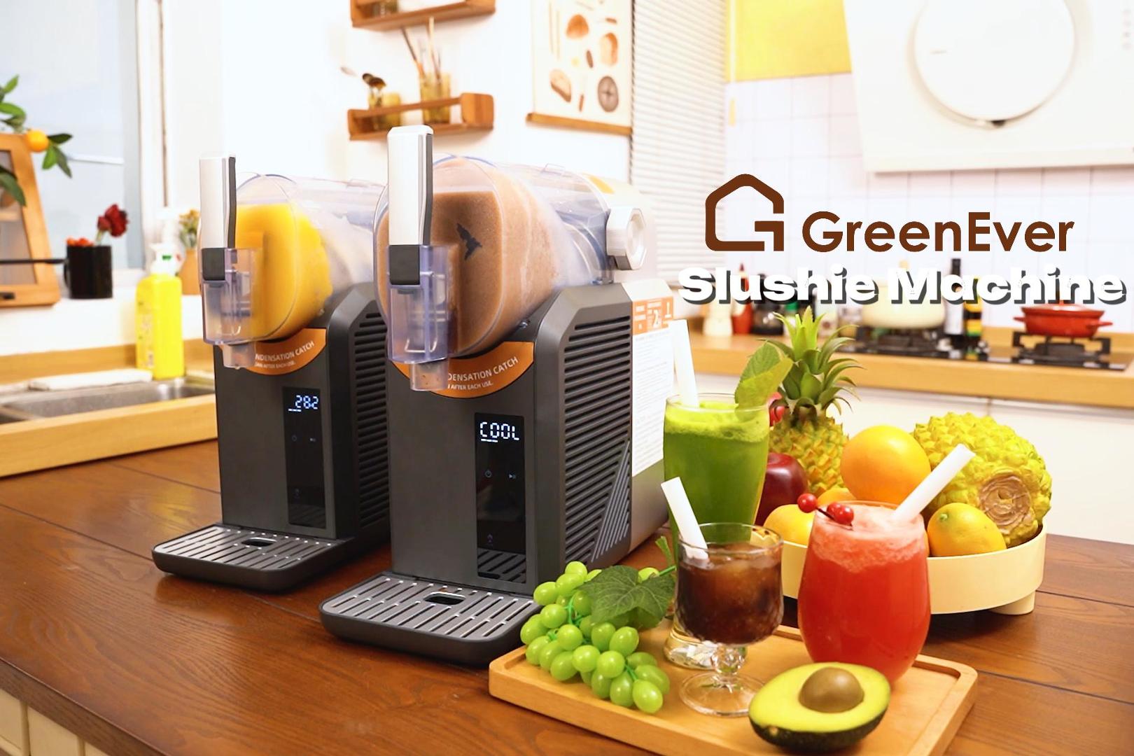 thumbnail video image 2 of GreenEver Slushie Machine Frozen Drink Maker, 15-Minute Slushy Machine for Home (No Ice Needed), 2 of 11