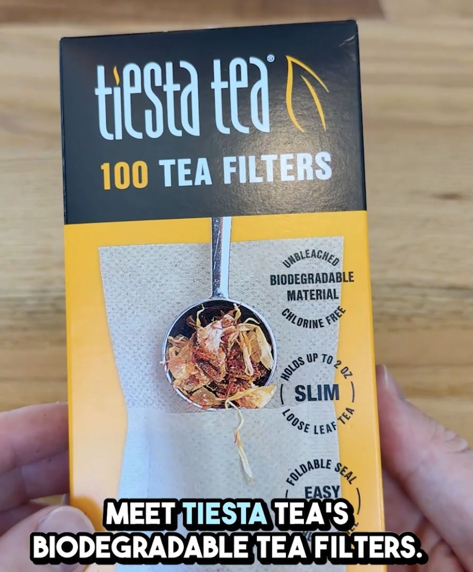 thumbnail video image 2 of TIESTA Loose Leaf Tea Filters, Disposable Tea Infuser, 100% Natural Unbleached Paper, 2 of 9