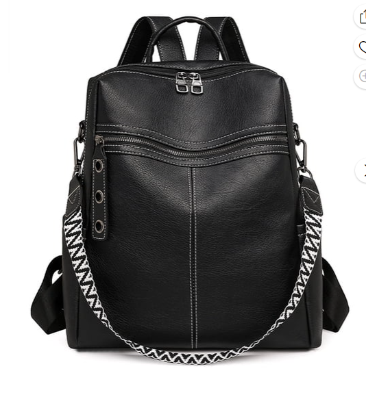 thumbnail video image 2 of PRIYAL Leather Backpack Purse for Women Designer Travel Backpack Purses PU Fashion Ladies Shoulder Bag, 2 of 12