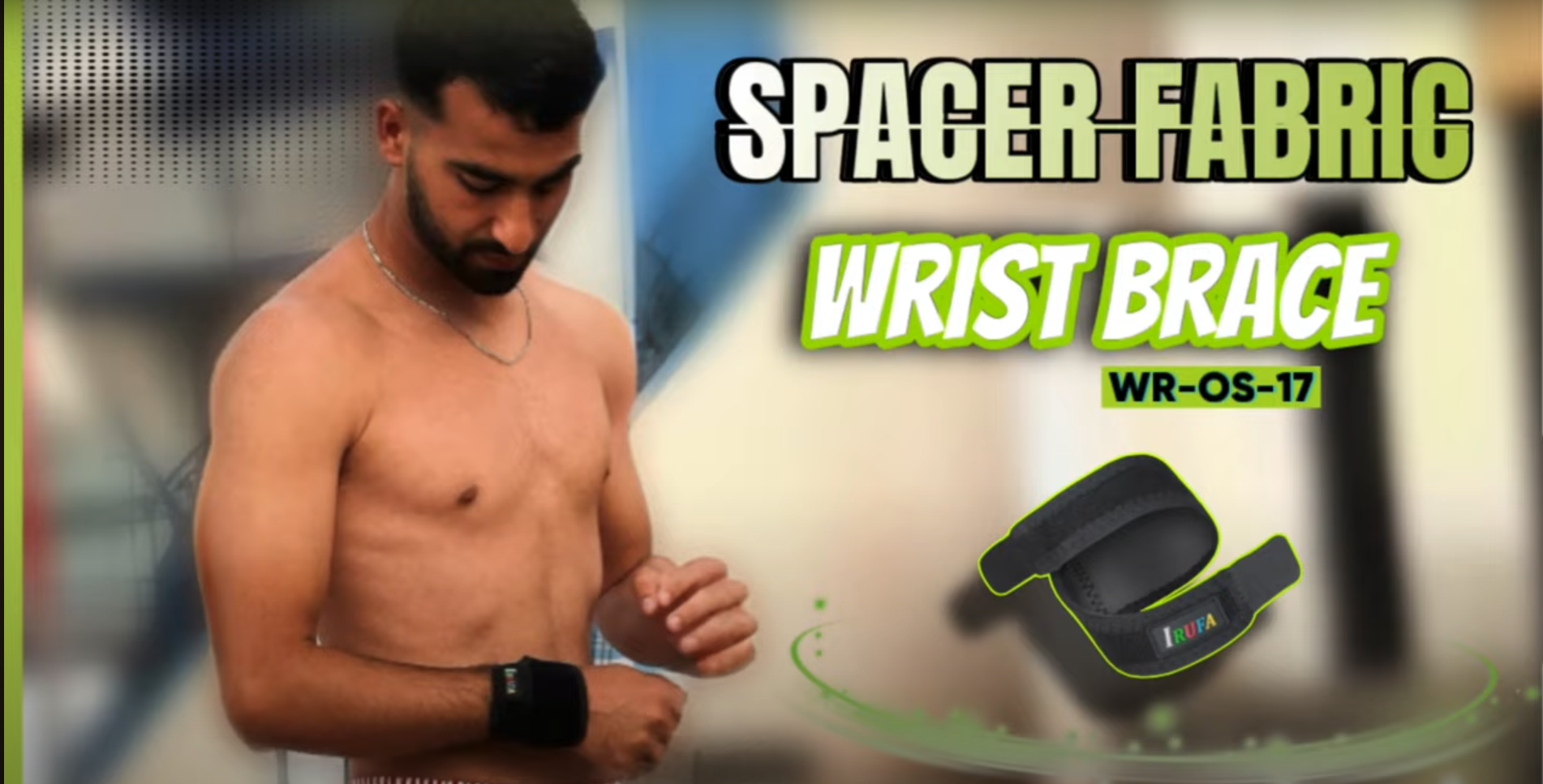thumbnail video image 2 of IRUFA 3D Breathable Spacer Fabric Wrist Brace, for TFCC Tear- Triangular Fibrocartilage Complex Injuries, Ulnar Sided Wrist Pain, Weight Bearing Strain, One PCS (WR-OS-17), 2 of 11