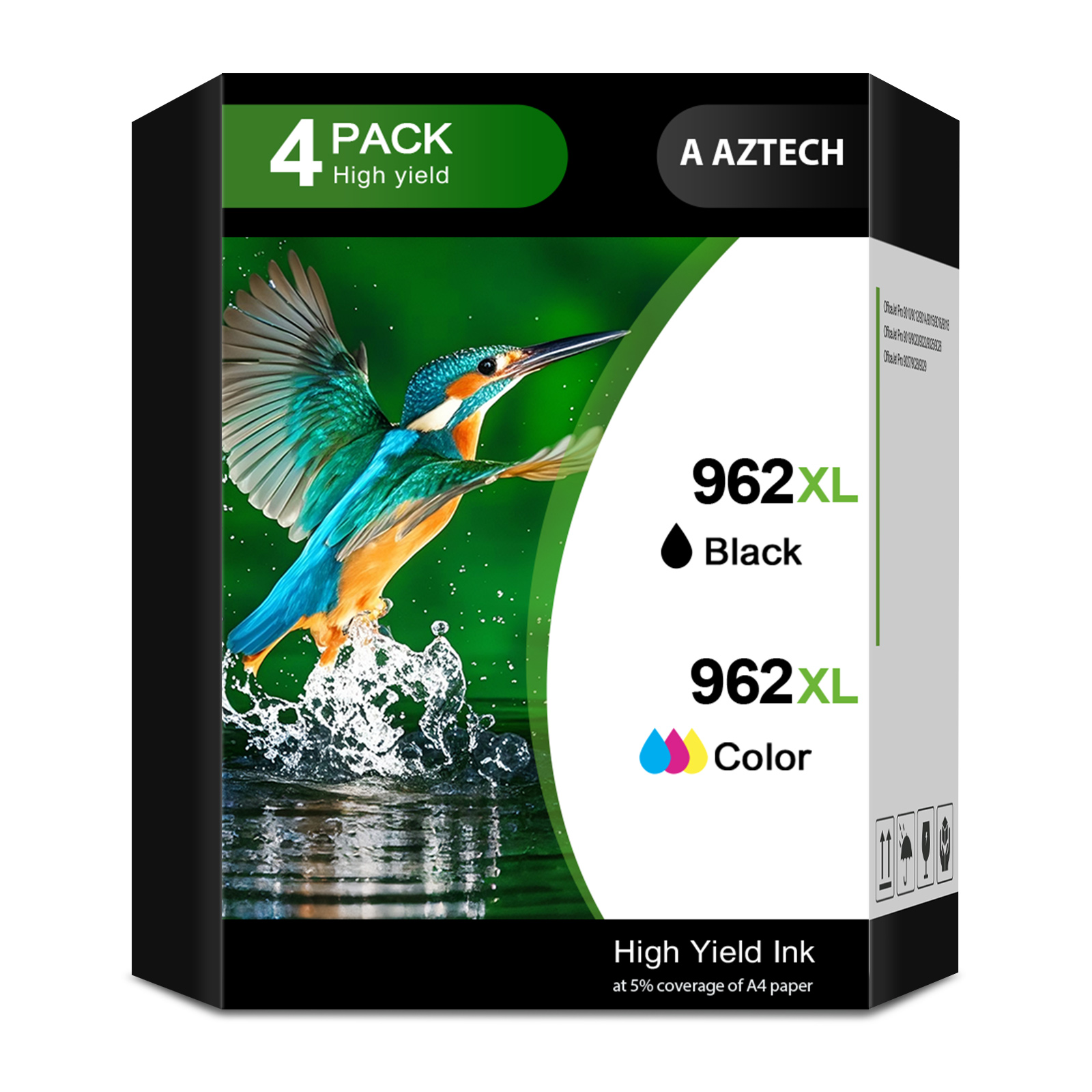thumbnail video image 2 of 962XL Black Ink Cartridges Compatible for 962 Ink Cartridges (2-PACK), 2 of 8
