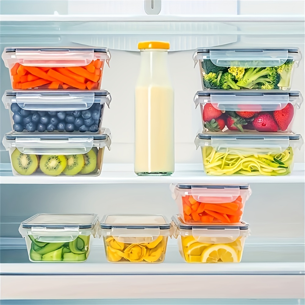 thumbnail video image 2 of Stablo Food Storage Containers with Lids 48 Piece (24 Containers & 24 Lids), BPA-Free Leak Proof Reusable Plastic Food Containers for Kitchen Storage and Organization, with Labels & Pen Blue, 2 of 7