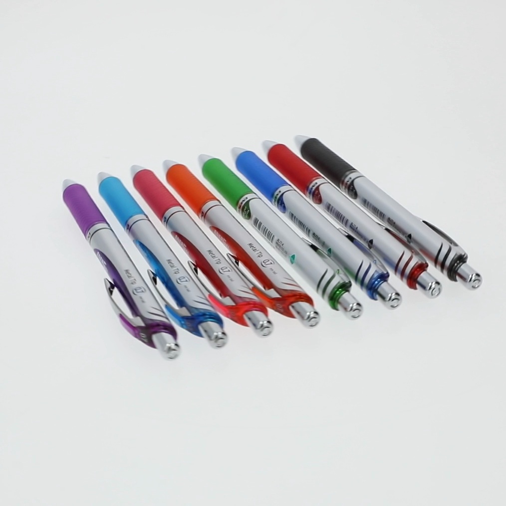 EnerGel, Retractable Liquid Gel Pen, 0.7mm, Assorted Ink 8-Pk
