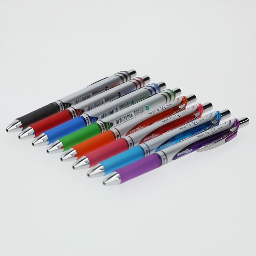 EnerGel, Retractable Liquid Gel Pen, 0.7mm, Assorted Ink 8-Pk