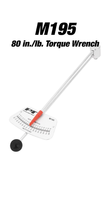 thumbnail video image 2 of Performance Tool M195 0-80 in/lb & 0-7 Newton-meter Beam Style Torque Wrench, 2 of 6