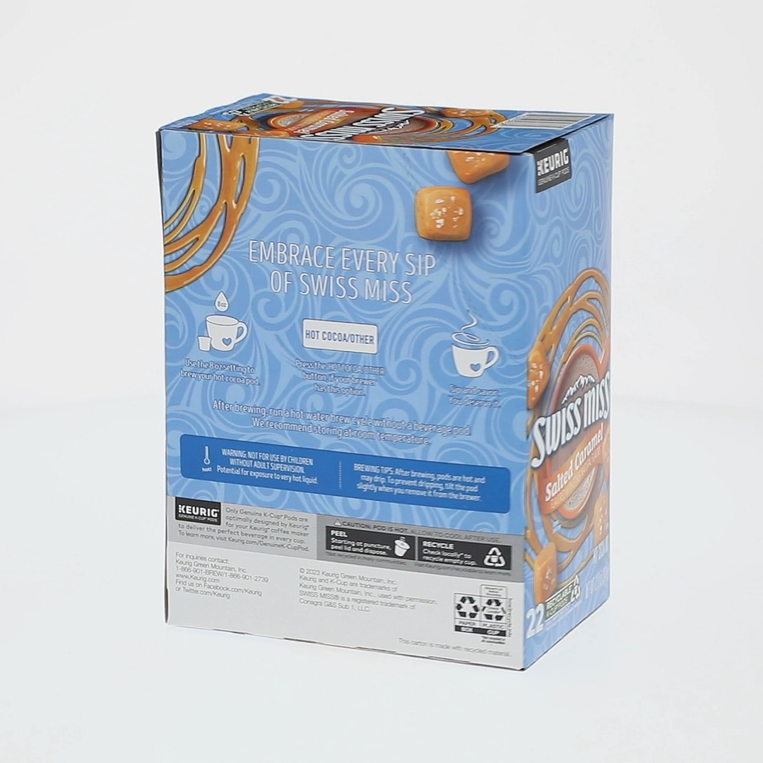 Swiss Miss Salted Caramel Hot Cocoa, K-Cup Pods, 22 Count