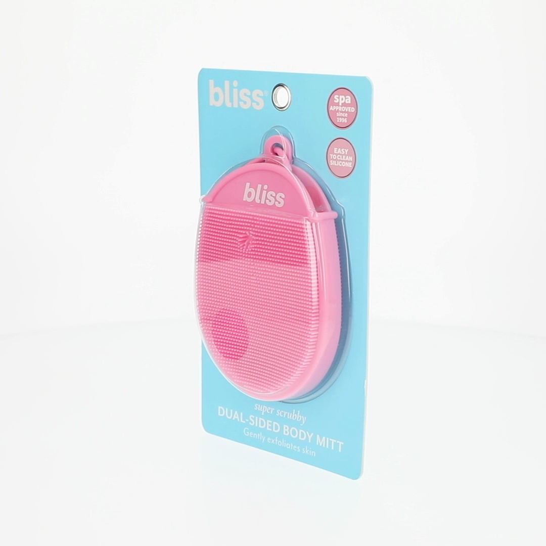 Bliss Dual-Sided Silicone Exfoliating Mitt - Pink for Glowing Skin
