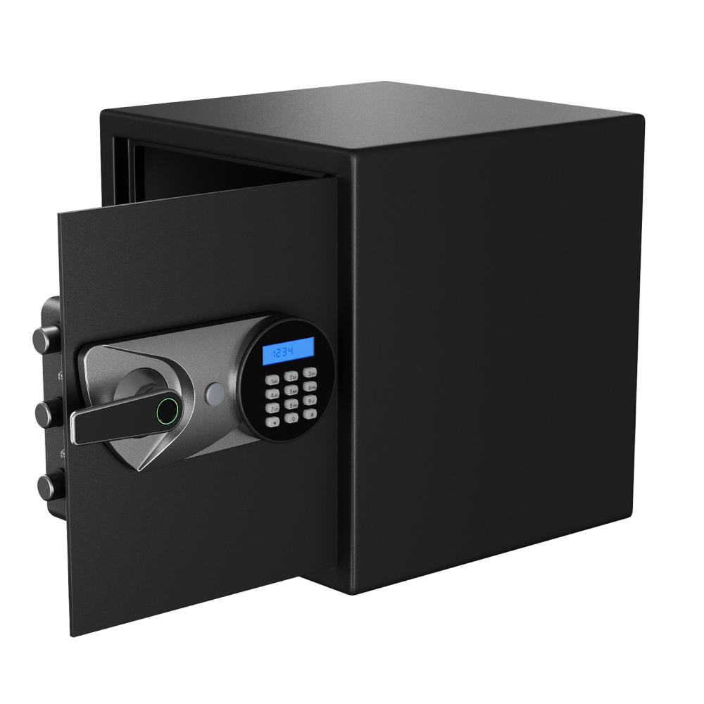 Safe Box Cubs 2.35 CUB Fireproof Safe Bioetric Safe Box, Quick Access Fingerprint Gun ...
