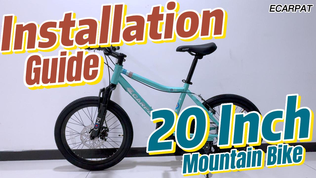 thumbnail video image 2 of Ecarpat Kids' Bicycles 20 inch Kids Mountain Bike for Ages 8-12, 2 of 12