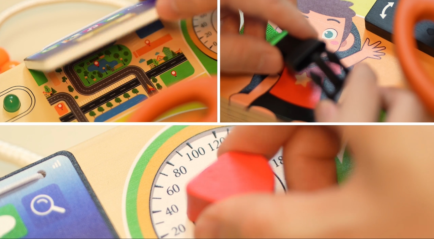 thumbnail video image 2 of Konijiwa Busy Board,Montessori Toys for 1+ Year Old Boys & Girls,Travel Activities for Toddlers,Sensory Toy for Kids with Autism,Perfect Christmas Birthday Gift Ideal, 2 of 7