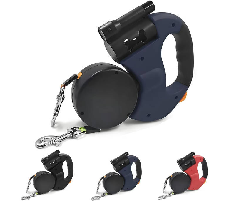 thumbnail video image 2 of 2026 New Double Leash for Two Dogs, No Tangle Double Dog Leash, Equipped with a 360° Swivel, High-Strength LED Light, and Reflective Durable Nylon Strap, Ideal for Small and Medium Pets, 2 of 9