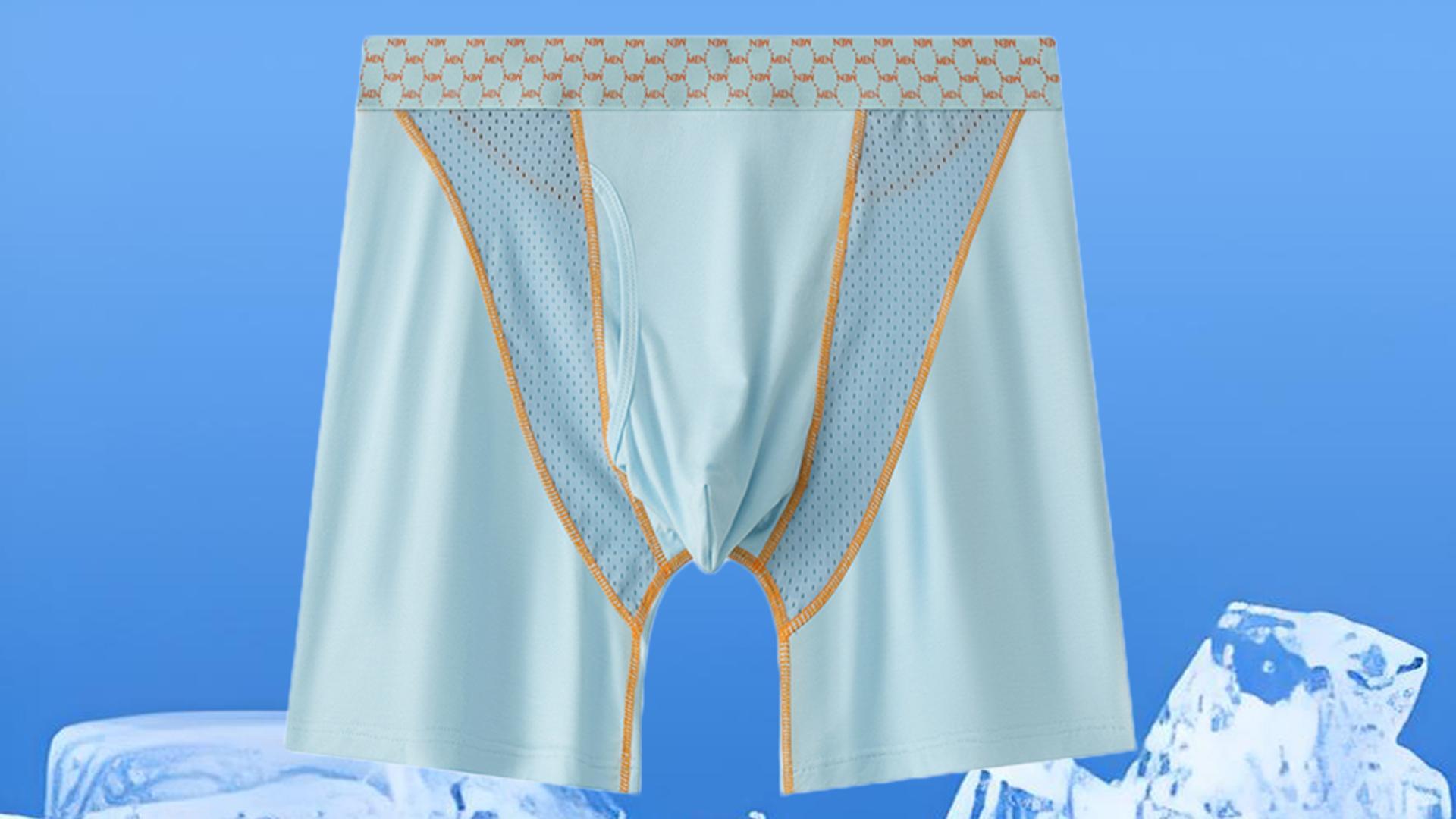 thumbnail video image 2 of Whaninti Men's Mesh Breathable Boxer Briefs Front Fly 3D-pouch Long Underwear 5-Pack M, 2 of 9