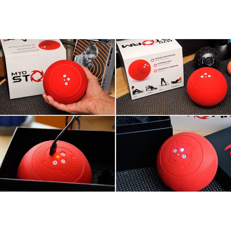 heated vibrating massage ball roller Amazon.com: MyoStorm Mini Meteor Heating Vibrating Massage Ball Roller for  Muscle Recovery Therapy and Pain Relief + 4 Speed Vibration, Portable :  Health & Household main image 0