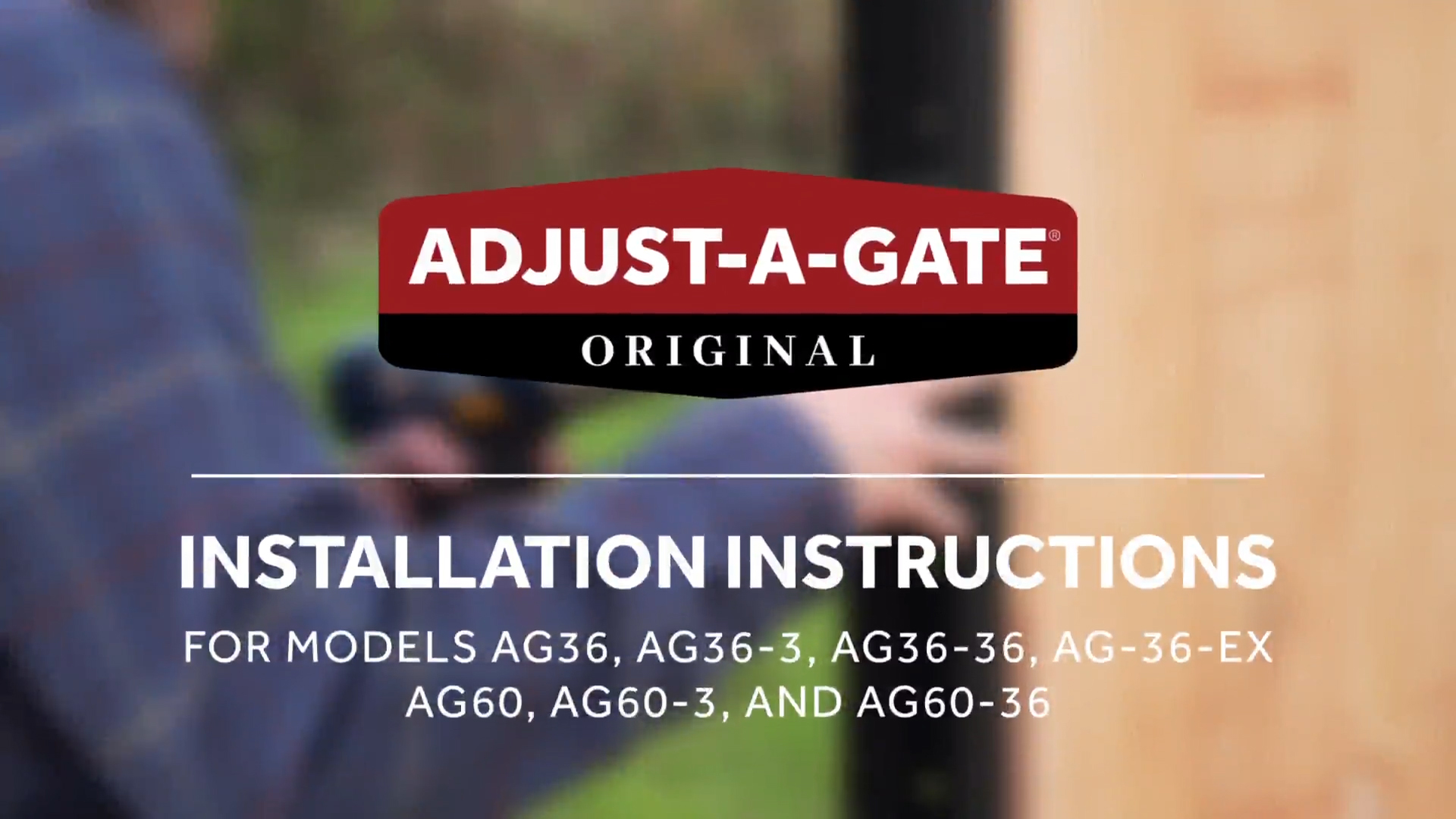 thumbnail video image 2 of Adjust-A-Gate Steel Frame Gate Building Kit, 36"-60 Inch Wide Opening (2 Pack), 2 of 11