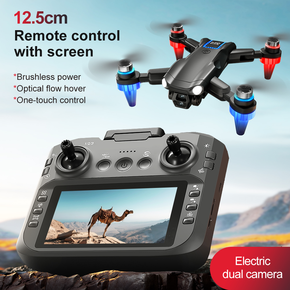 thumbnail video image 2 of Rechargeable RC Drone with Height Hold, Remote Control Quadcopter for Beginners, Indoor & Outdoor Flying Toy, Easy to Operate, 1PC, 2 of 15