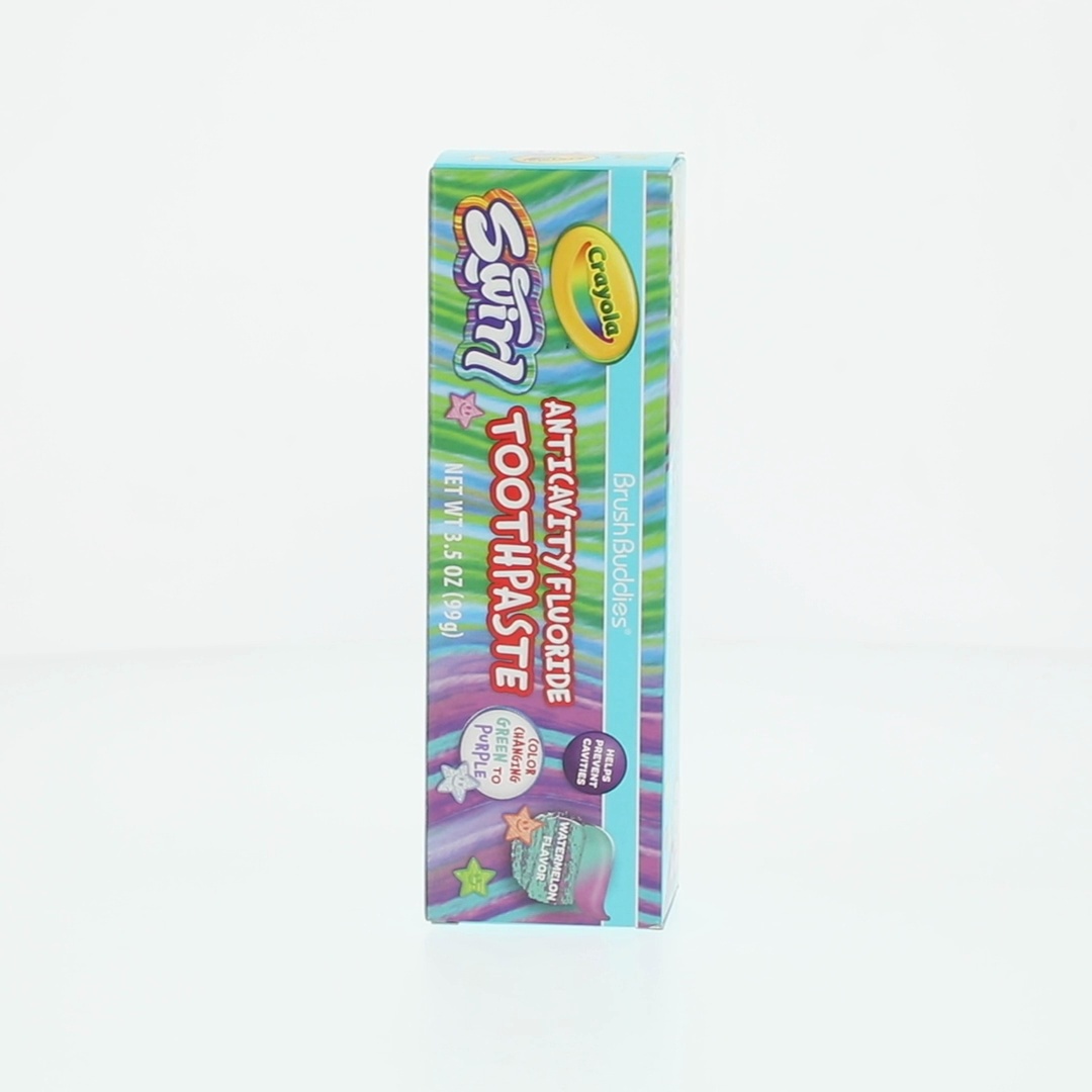 Brush Buddies Crayola Swirl Anticavity Color Changing Fluoride