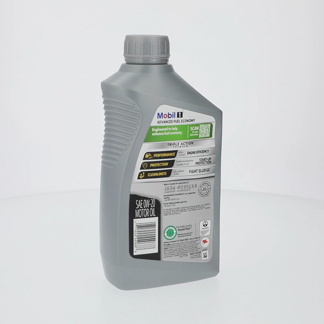 Mobil 1 Advanced Fuel Economy Synthetic Motor Oil, 0W-20, 1 Quart