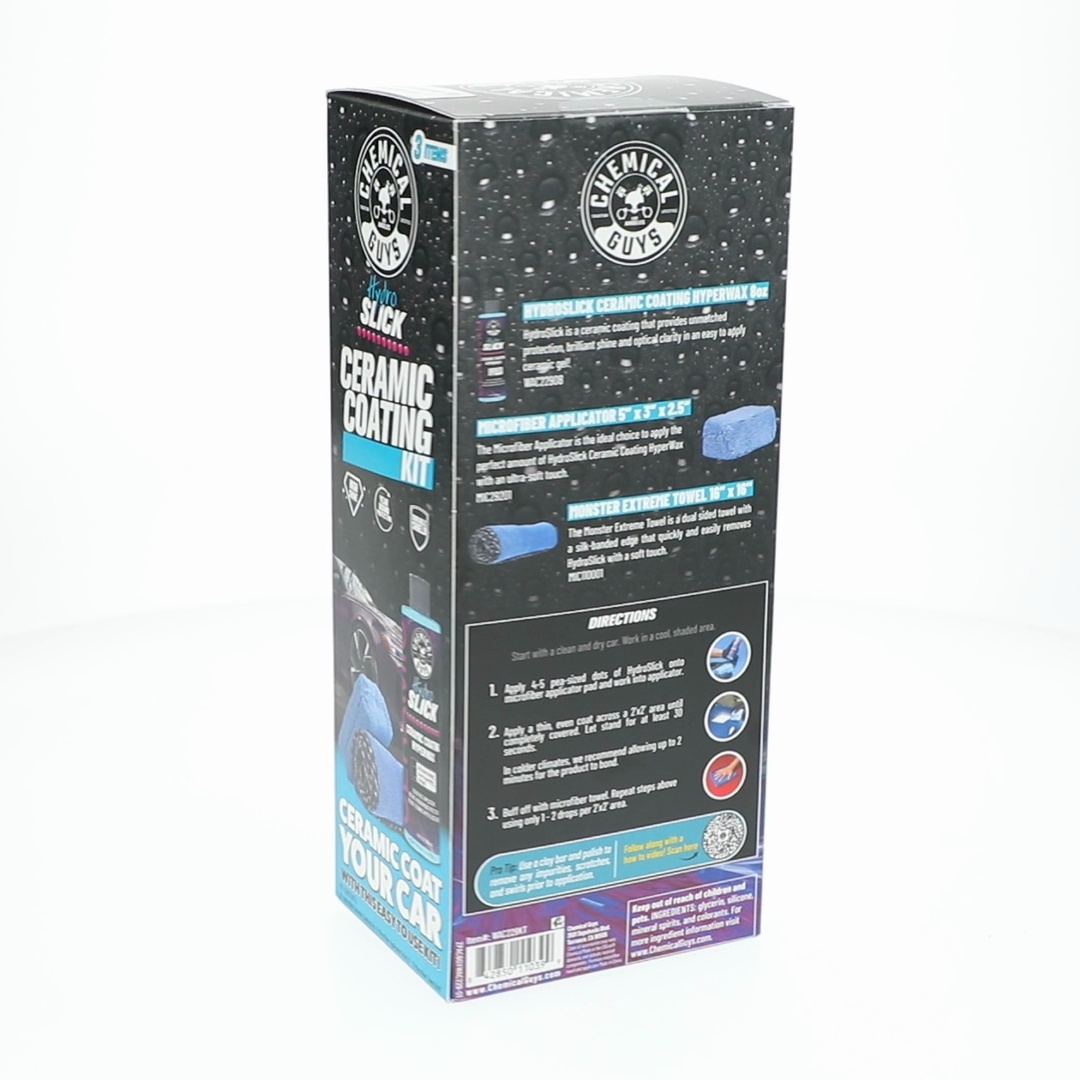 Chemical Guys WAC229KT HydroSlick Ceramic Coating Kit, includes