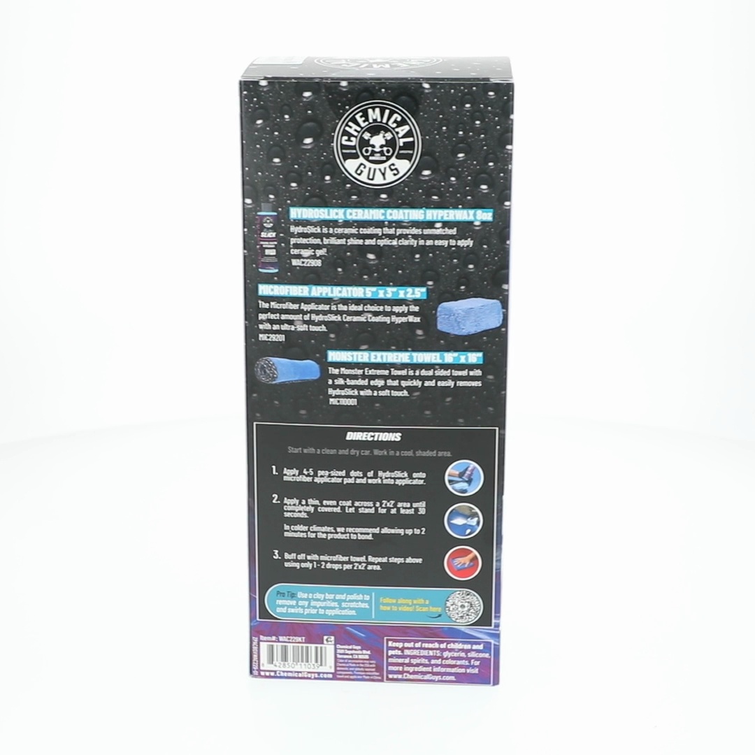 Chemical Guys WAC229KT HydroSlick Ceramic Coating Kit, includes